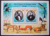 633 - Alemanha Oriental - animais africanos bloco novo